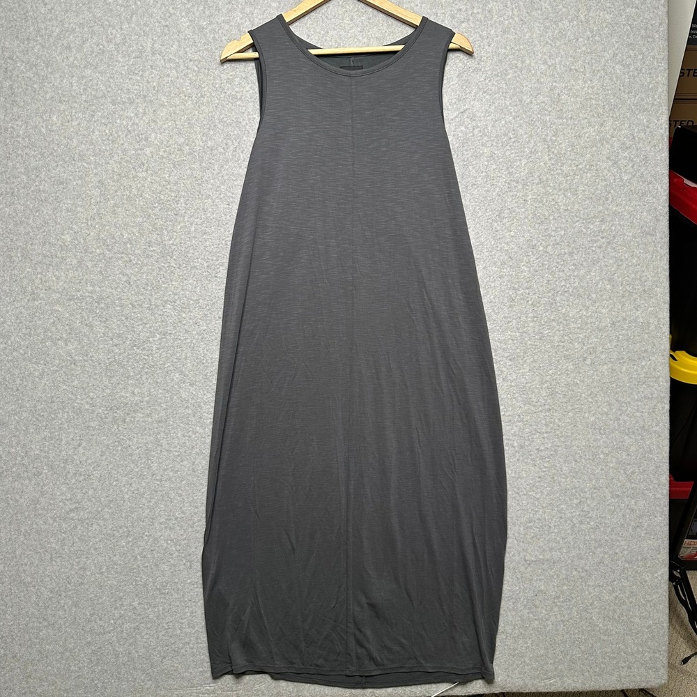 NIC+ZOE‎ Washed Ink Grey Modal Blend Sleeveless Maxi Pocket Dress S181221 Small
